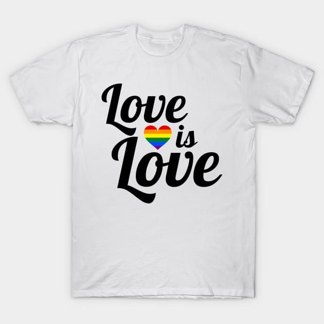 Love is love T-Shirt by AllPrintsAndArt